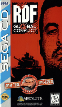 RDF Global Conflict Sega CD  box art